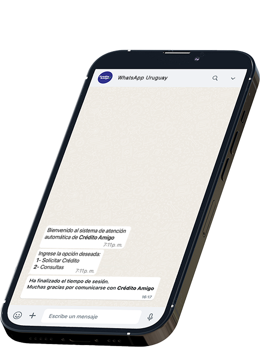 Solicitá tu Préstamo por WhatsApp con Crédito Amigo
